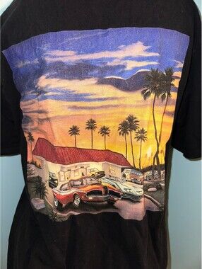 In-N-Out Burger Vintage Texas Black Y2K USA T-Shirt M